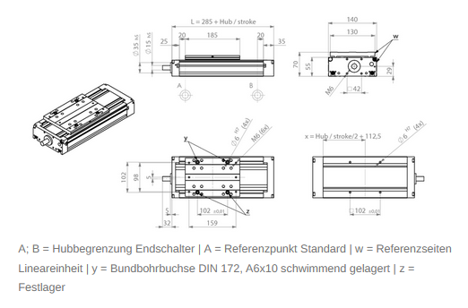 Zeichnung profiLINE 140 | IEF-Werner GmbH