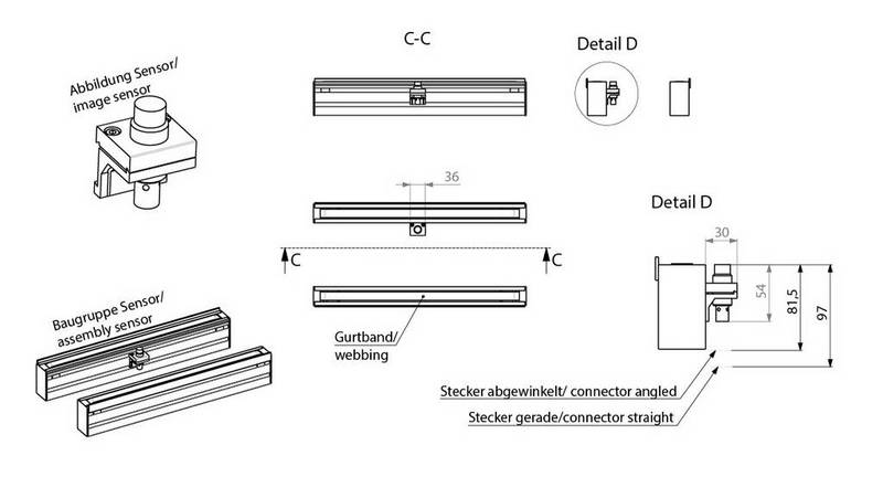 Zeichnung Sensor | IEF-Werner GmbH
