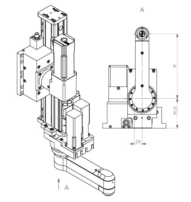 Schwenkarmmodul rotaryARM | IEF-Werner